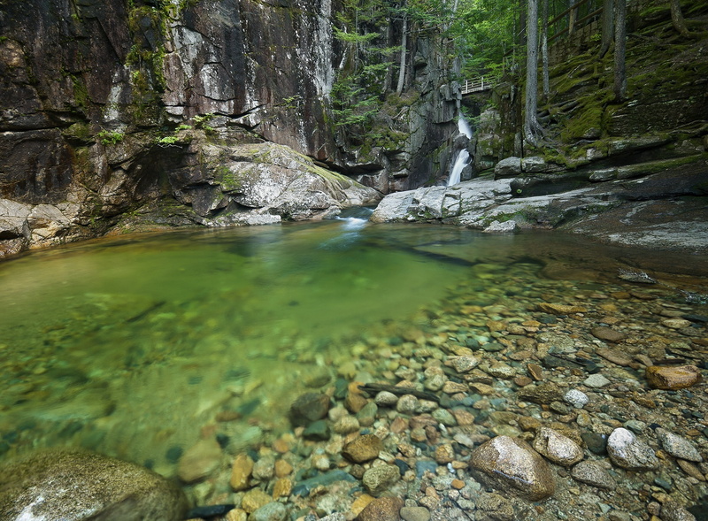Long, Clean, unitedstates, Route, sabbaday, Forest, sabbath, Brook, 1080P, Trees, White, Falls, Fall, Pool, Green, Wide, Clear, America, wideangle, Clearing