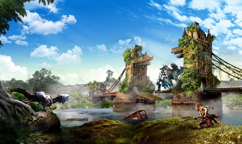 Horizon Zero Dawn, Aloy, 5K, 4K, 8K, Thunderjaw, London