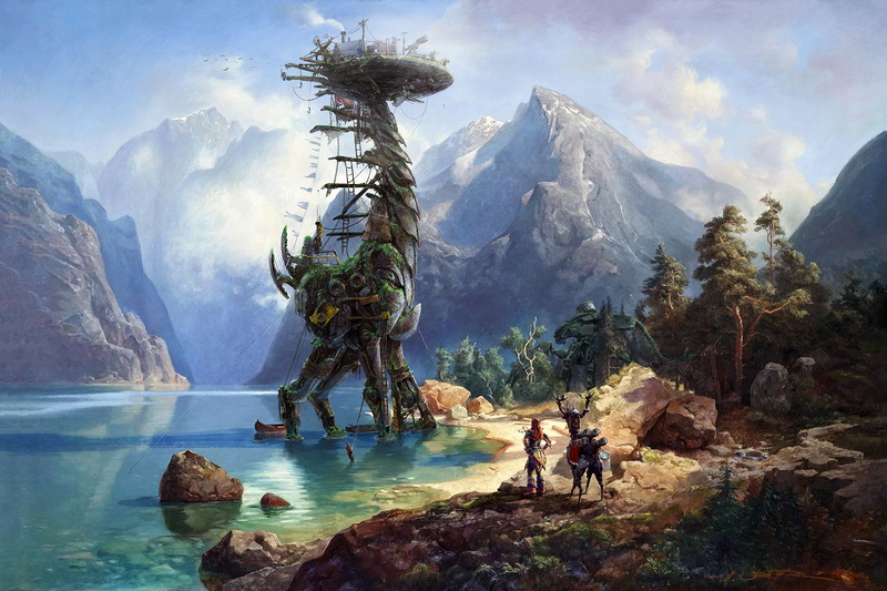 Aloy (Horizon Zero Dawn), Horizon Zero Dawn, Video Game, 1080P, Robot