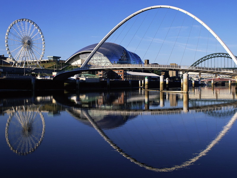bridge, bridge, Millennium, 720P, Gateshead, England
