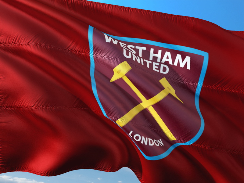 western script, emotional stress, red, backgrounds, close-up, dieting, outdoors, occupation, sport, healthcare and medicine, sign, copy space, west ham united