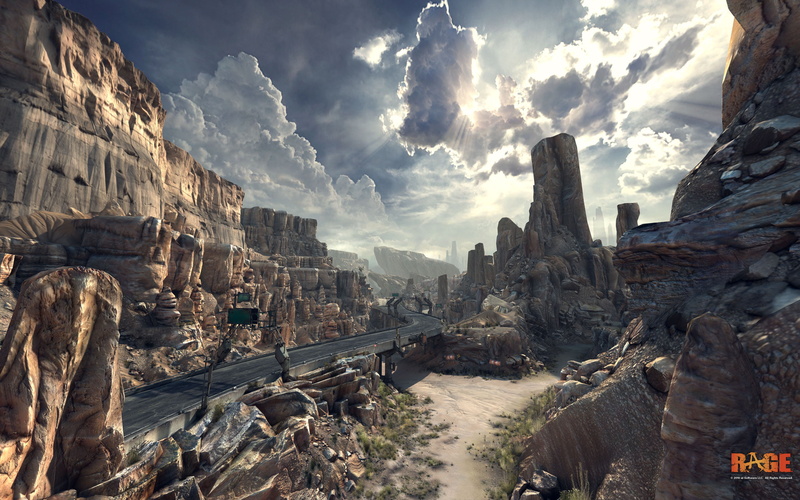 video, 2K, desert, road, canyon, rage, game