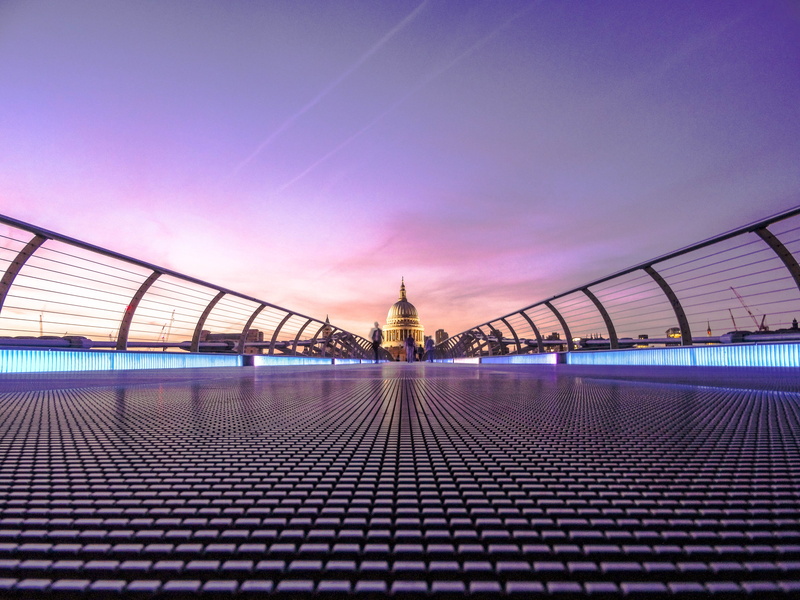 built structure, skyscraper, nature, st, dramatic sky, cathedral, tower, dusk, travel, architecture, water, 5K, bridge - man made structure, s, sky, building