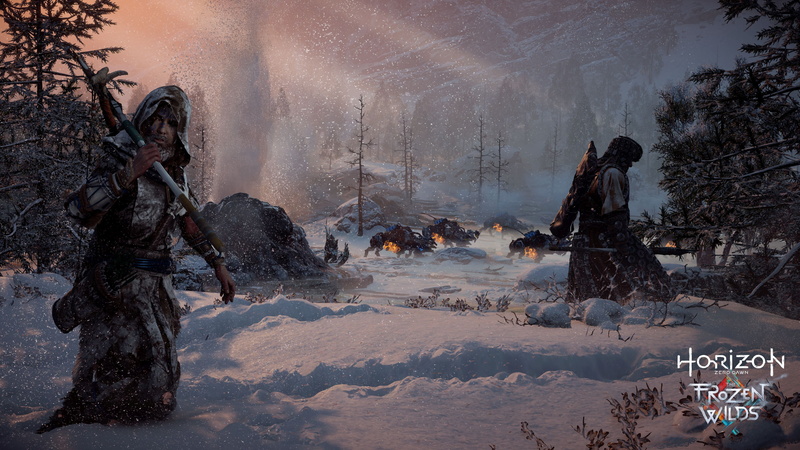 guerrilla games, cold temperature, Horizon: Zero Dawn, rock, snow, nature, 4K, scenics - nature, real people, solid, water, group of people, architecture