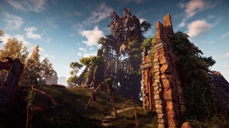 exclusive, Playstation 4, Guerrilla Games, Horizon Zero Dawn, ruins, the lost civilization, 1080P