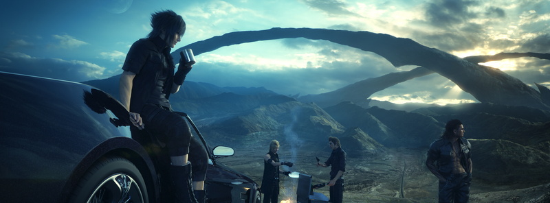 final, Characters, land, Travel, journey, nature, fantasy, mountain, 5K, three quarter length, human limb, videogame, standing, Boys, Camping, mode of transportation