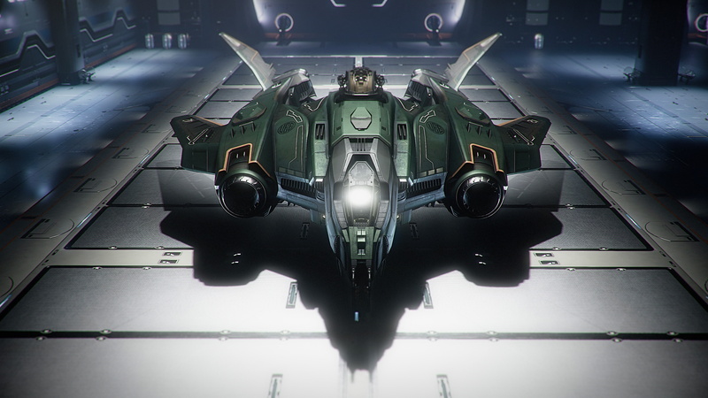 4K, Vanguard, starship, Star Citizen, hangar