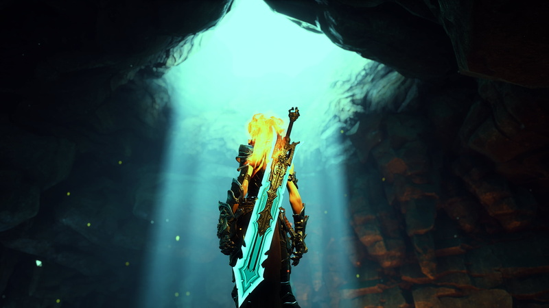 video games, games art, Gaming Series, Darksiders, swordswoman, screen shot, 2K, Darksiders 3