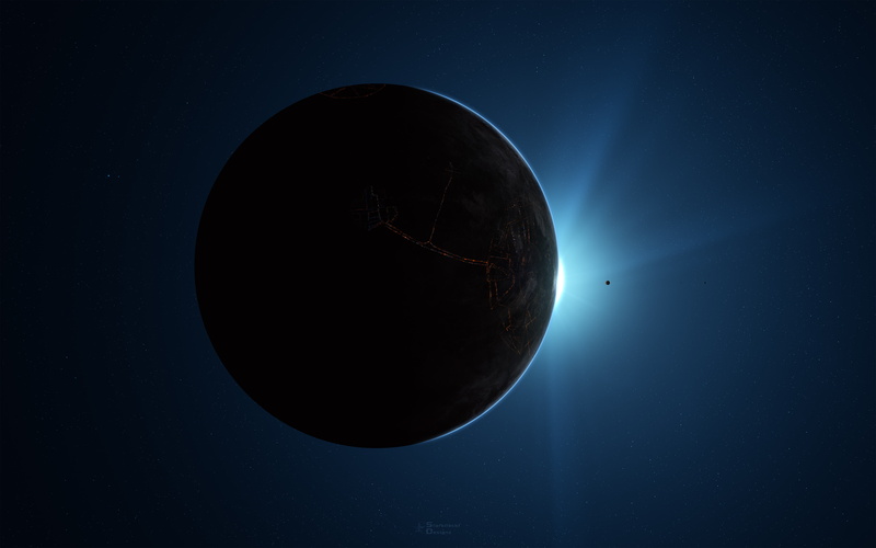4K, Planet, Darkside, 5K, Sun, 5K