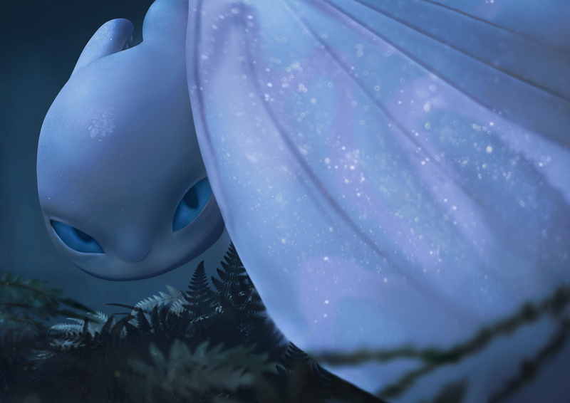 2K, How to Train Your Dragon, White Night Fury, How to Train Your Dragon: The Hidden World