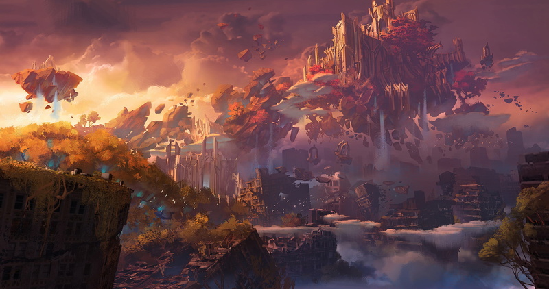 Daryl Mandryk, landscape, ruins, 1080P, Darksiders 3, apocalyptic, digital art, fantasy art