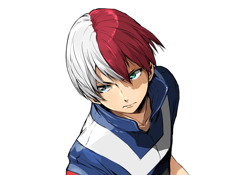 look, guy, 4K, Todoroki Shoto, My heroic academia, art, Boku no Hero Academy