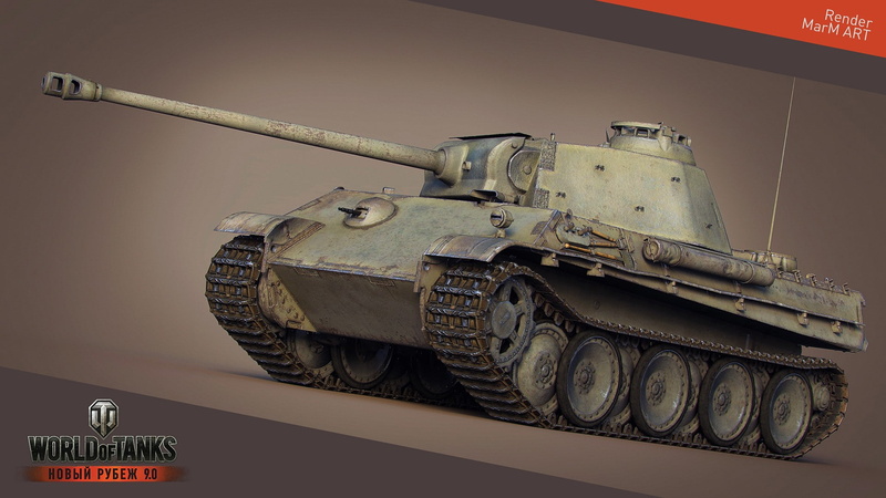 video games, World of Tanks, Pzkpfw V Panther, render, 1080P, Panther tank, tank, wargaming