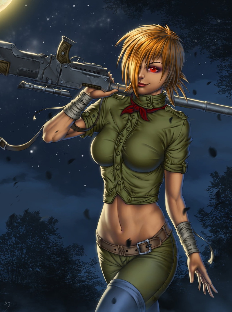 fashion, hair, young women, 720P, beauty, blond hair, adult, hairstyle, red eyes, beautiful woman, Seras Victoria, real people, standing, front view, females