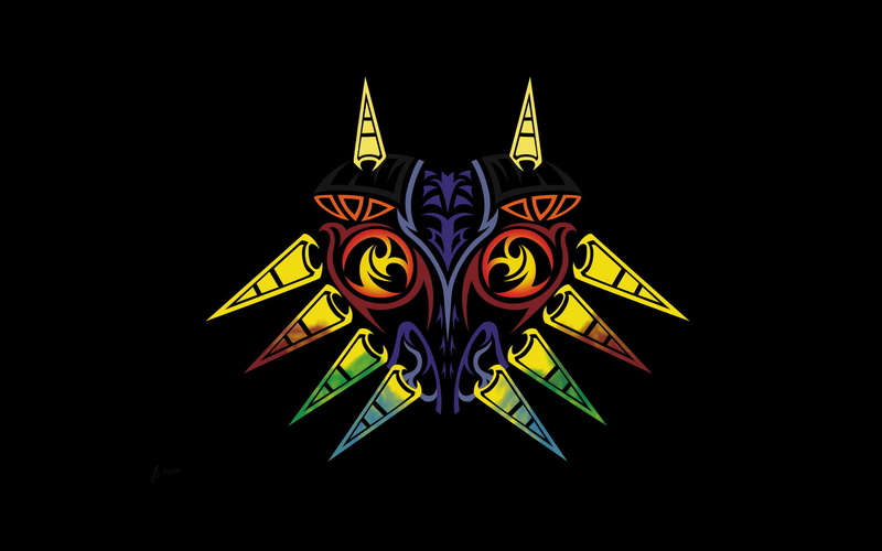 1080P, majora, black, video games, s, hd, zelda, nintendo, mask