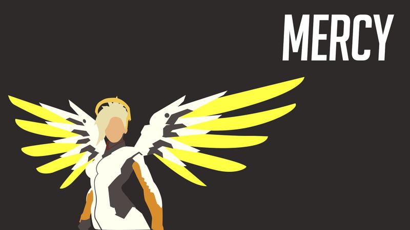 Overwatch, vector, Combat Medic Ziegler, Vector trace, Mercy, 1080P, Vector graphics