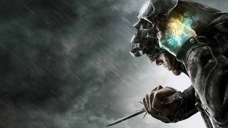 Skulls, Video Games, x, clouds, art, video, hd, dishonored, storm, rain, games, artwork, 1080P