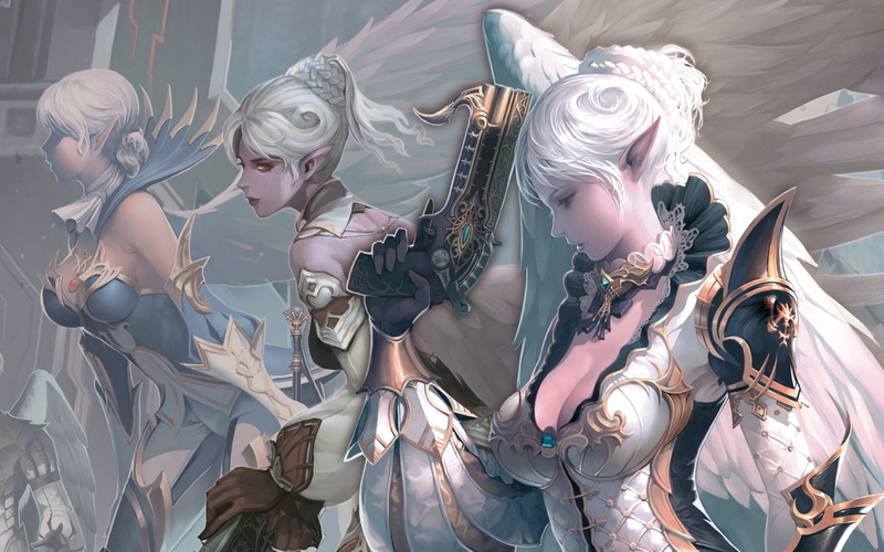 female likeness, day, art and craft, young adult, high angle view, women, hair, indoors, hairstyle, adult, nature, human representation, 1080P, gun lineage ii kamael