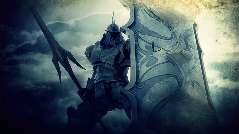 conflict, 1080P, shield, fantasy, fear, spear, knight, war, art and craft, horror, nature, sky, fighting, evil, illustration, mystery, human representation