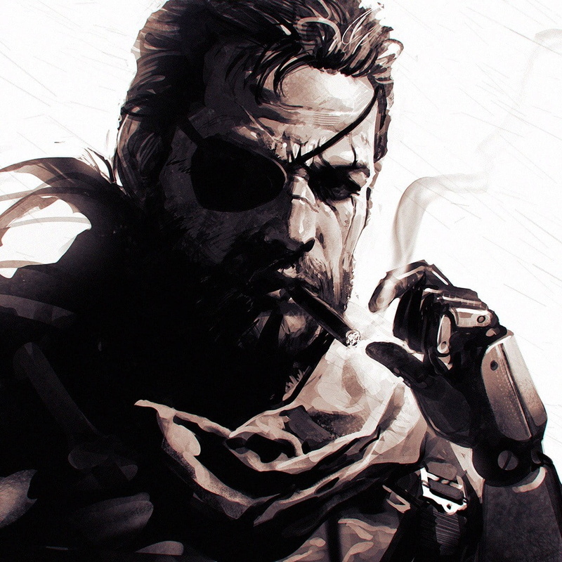 Venom Snake, Ilya Kuvshinov, Metal Gear Solid V: The Phantom Pain, Metal Gear Solid, Metal Gear, 480P