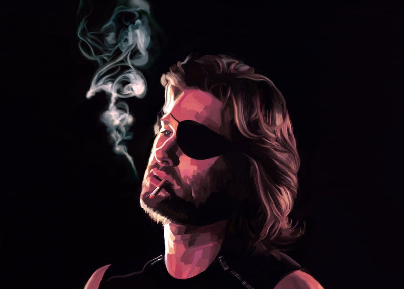 Escape from New York, face, 1080P, Art, Kurt Russell