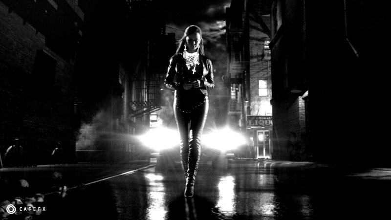 sin, Sin City, monochrome, hd, city, art, bledel, alexis, grayscale, Alexis Bledel, 1080P