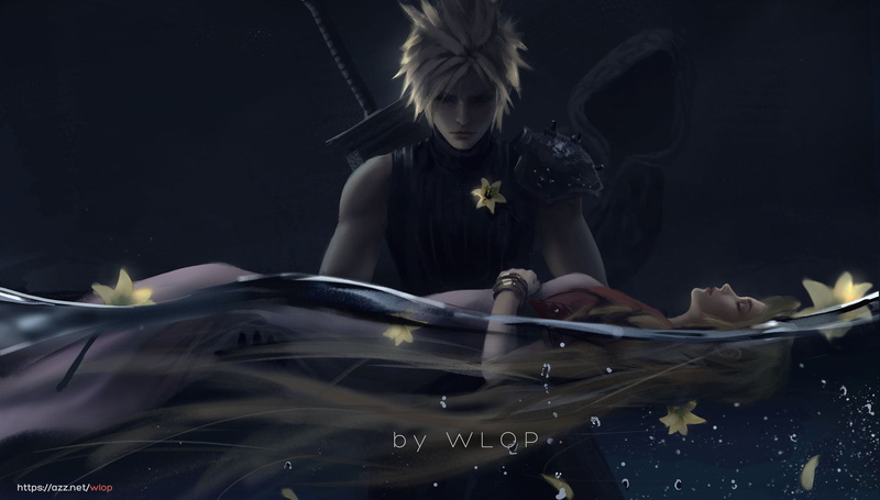 720P, Final Fantasy 7: Advent Children, WLOP, water