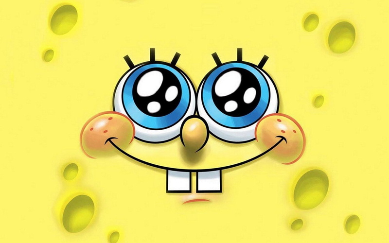 technology, anthropomorphic smiley face, squarepants, cheerful, wallpa, cartoon, no people, design, desktop, fun, close-up, 1080P, art and craft, spongebob