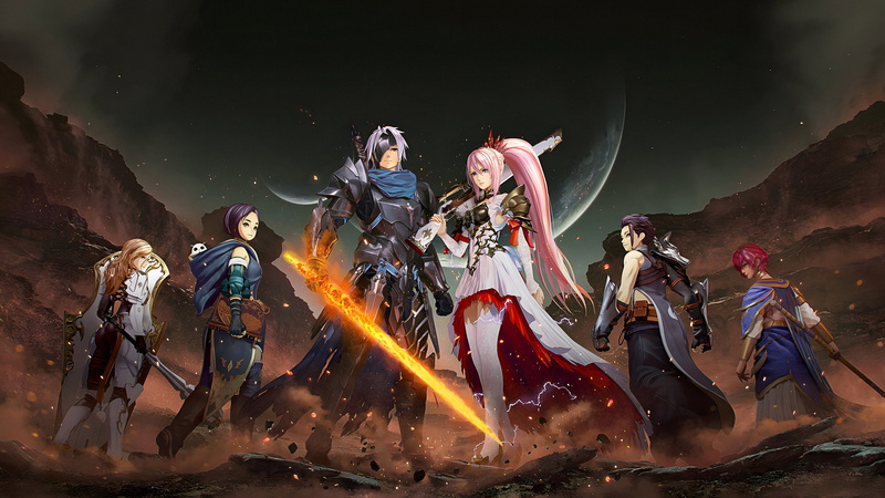 Tales of Arise, video game art, Law (Tales of Arise), Alphen (Tales of Arise), women, Shionne (Tales of Arise), 4K, video game girls, Kisara (Tales of Arise)