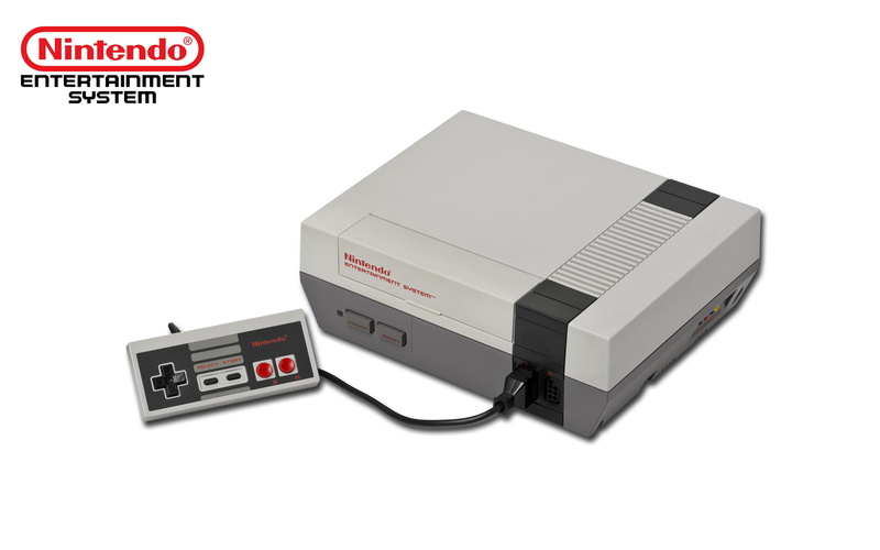 white color, white background, high angle view, Nintendo Entertainment System, no people, western script, text, connection, studio shot, black color, technology