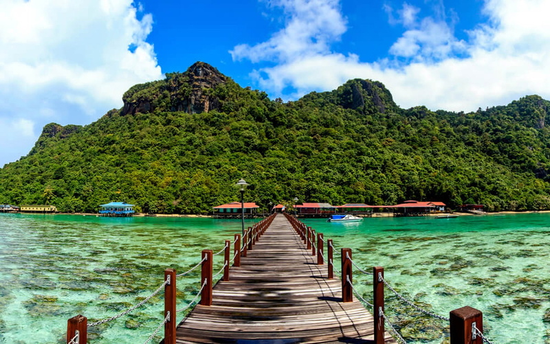  wooden, island, port, doolang, platform, sabah, 1080P, bohej, hd, photo, malaysia