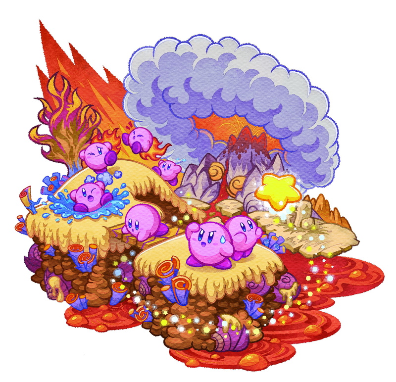 scrolling, platform, family, nintendo, 2K, kirby