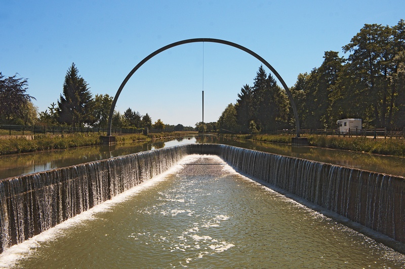 day, bridge, river, the orient forest lakes, water, channel, architecture, france, scenics - nature, tree, flowing water, plant, burgundy, waterfront, dam