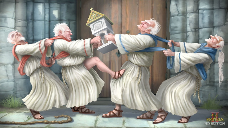 grandchild, grandfather, wireless technology, males, full length, gray hair, technology, 1080P, group of people, women, Age of Empires II HD, senior men