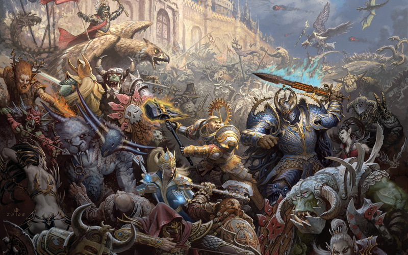 2K, battles, dwarfs, artwork, mage, fantasy, chaos, siege, warhammer, orcs, castles, elves, war