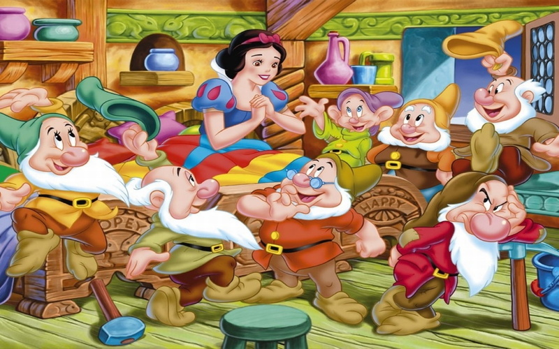 1080P, snow, hd, seven, dwarfs, white