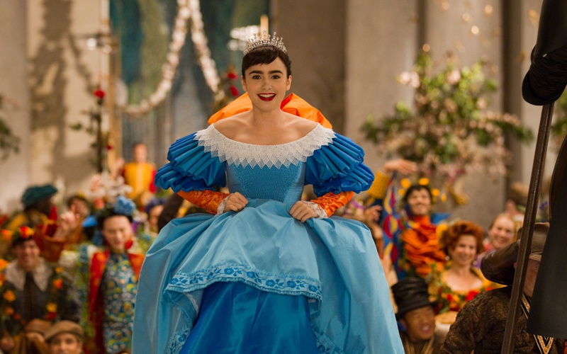 Movie, Lily, Collins, Beautiful, Princess, Mirror, 1080P