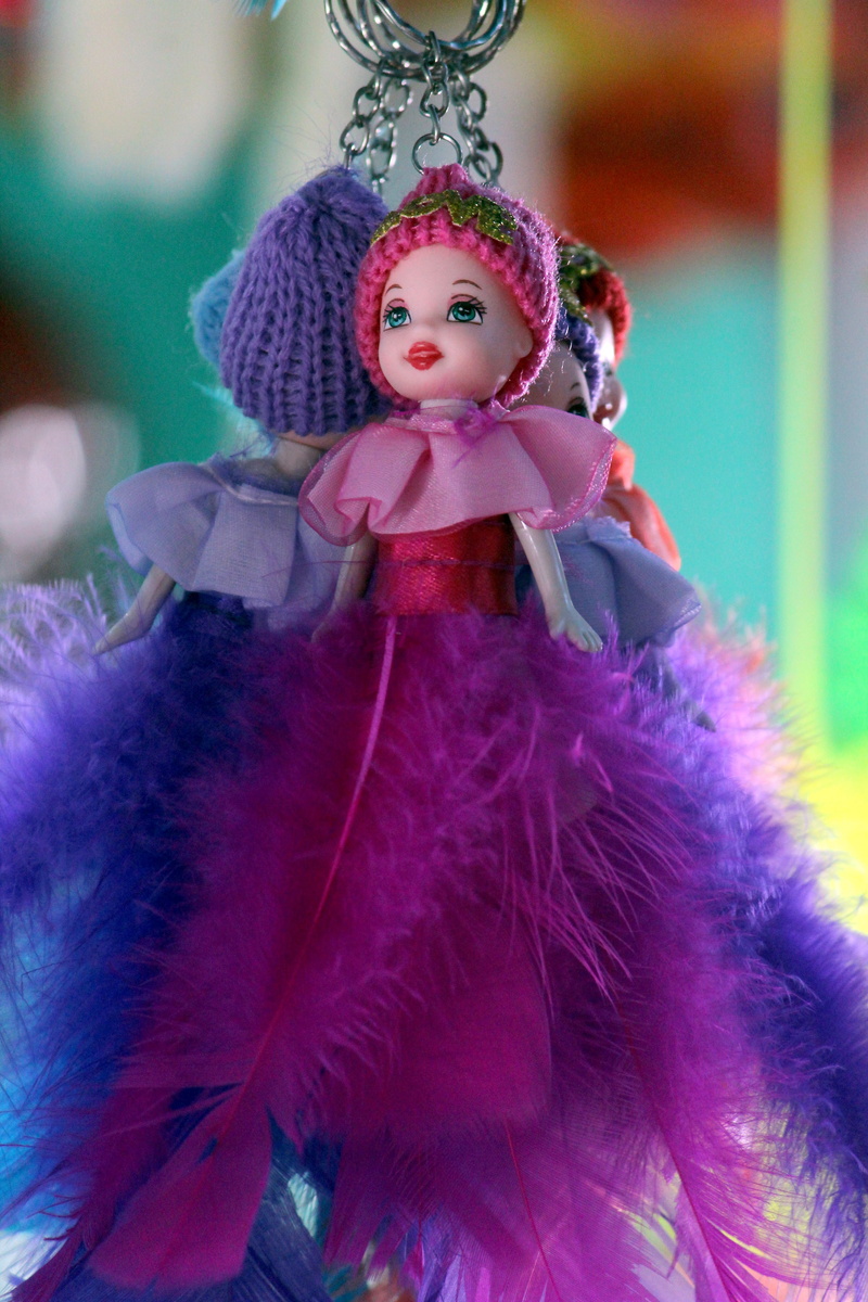 indoors, home, christmas, celebration, love, creativity, figurine, small, keychain, beautiful, design, female likeness, art and craft, no people, pink