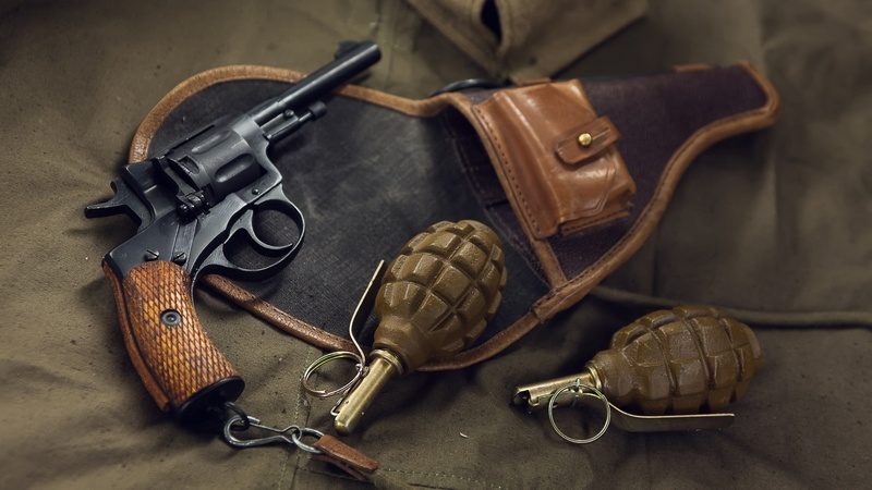 handgun, warning sign, old, weapon, protection, leather, 1080P, still life, social issues, no people, gun, wild west, crime, firearm, violence, government