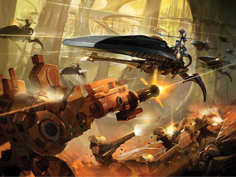 Warhammer 40, Dark Eldar, 1080P, Tau, 2048x1535 px