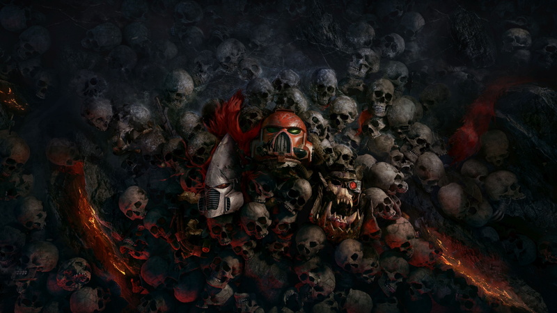 Warhammer 40k: Dawn of War 3, photography, 4K, best games, skull