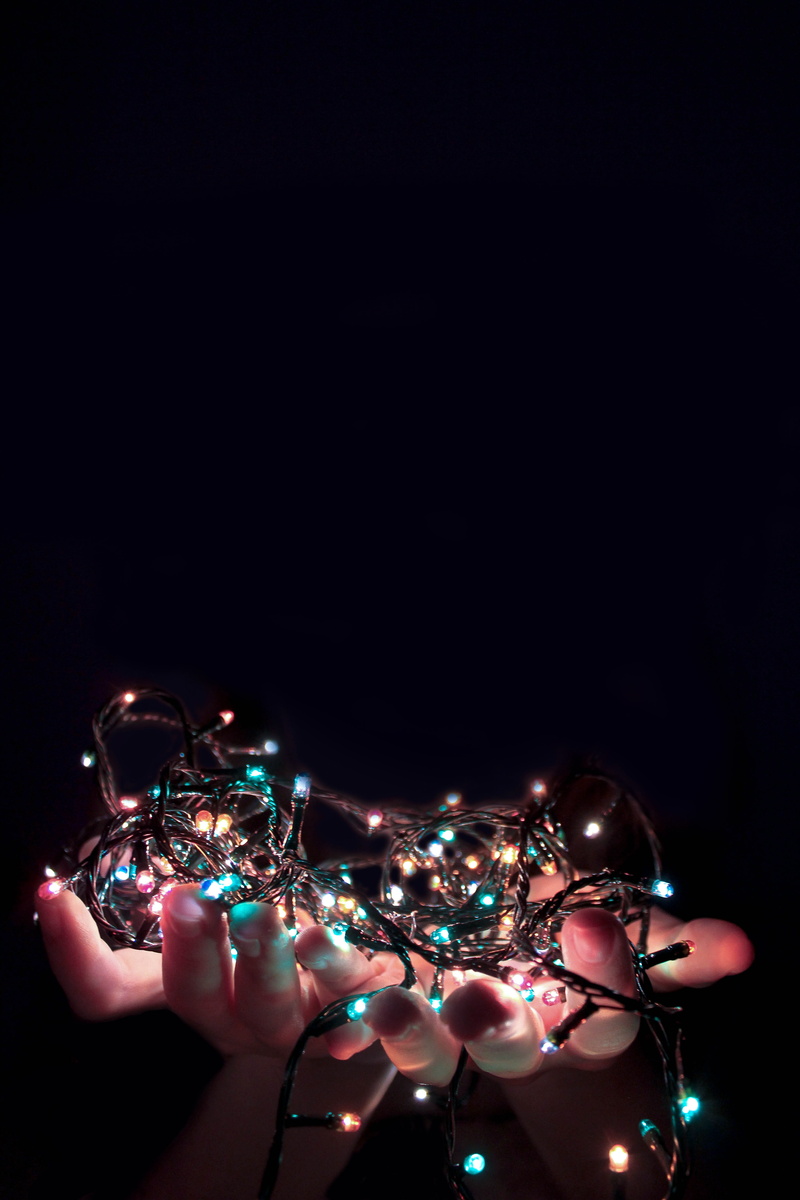 adult, bright, string, copy space, performance, illuminated, human body part, insubstantial, black background, body part, people, beautiful, arts culture and entertainment