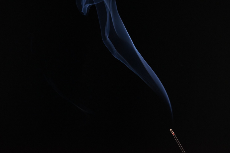 changing form, incense, ignite, 4K, blue, dark, religion, abstract, incense stick, insubstantial, studio shot, fantasy, magic, atmosphere, air, desktop