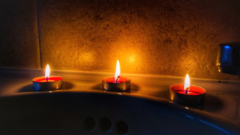 fire, decoration, burn, orange color, candlelight, light - natural phenomenon, spirituality, wall - building feature, illuminated, burnt, night