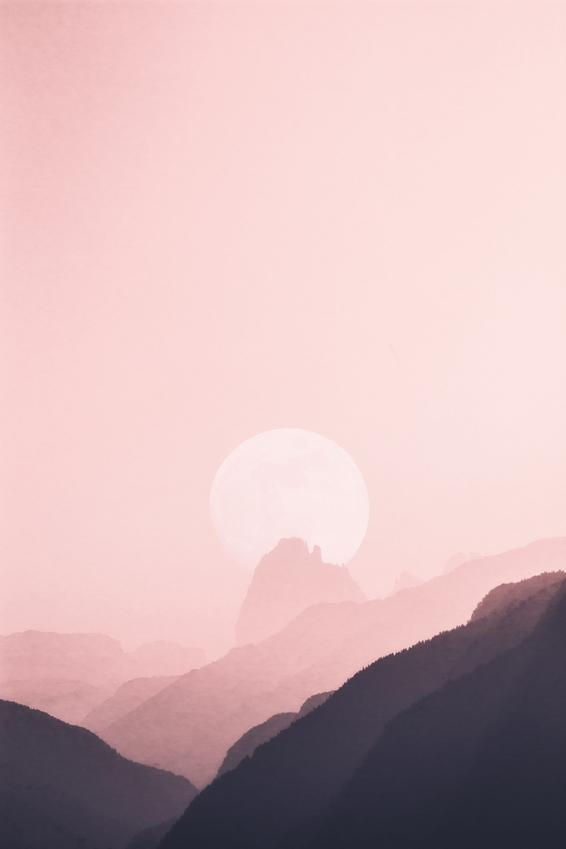  sun, tranquility, sky, samsung, silhouette, fog, majestic, clear sky, mountain, moon, mountain peak, scenics - nature