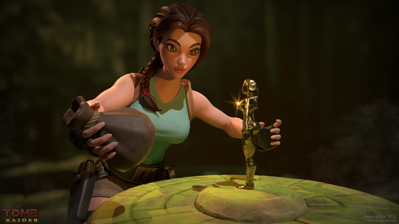 Lara Croft, treasure, video game girls, CGI, Video Game Art, digital art, 1080P, Raiders of the Lost Ark, Tomb Raider