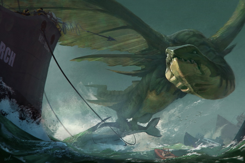 animal skull, leaf, art, animals in the wild, ships, one animal, application, harpoon, underwater, fish, vertebrate, boat, day, sea, game, animal themes