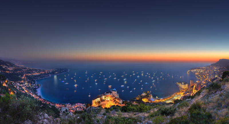 summer, scenics, sunrise - Dawn, building, building exterior, cityscape, 2K, city, high angle view, no people, sky, rock - Object, twilight, blue, vacations