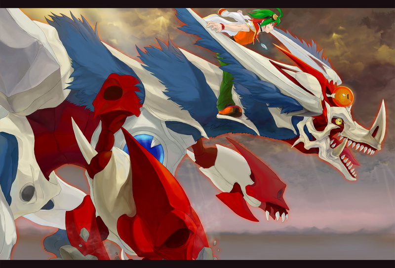 border, yu-gi-oh, off, yuya, 1080P, dragon, beast-eyes, sakaki, goggles, arc-v, black, pendulum