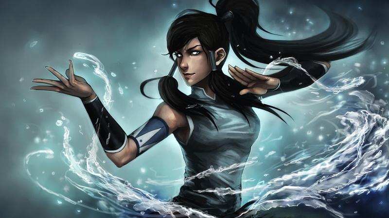 hot, 1080P, art, avatar, hd, korra, girls, Anime Girls, legend, x, waterbender, anime